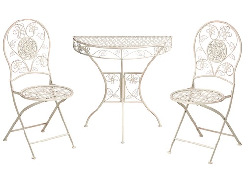 Set giardino metallo con - in,